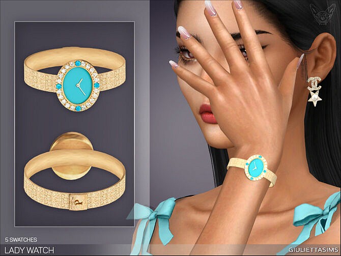 Sims 4 Lady Watch (left wrist) by feyona at TSR