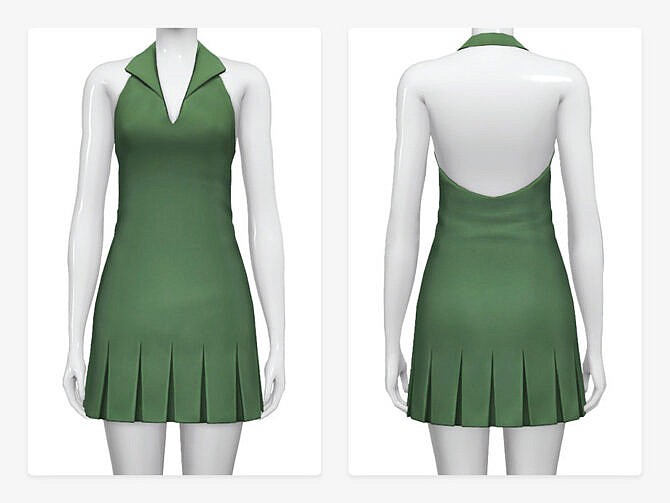 Sims 4 Tennis Dress by Nords at TSR