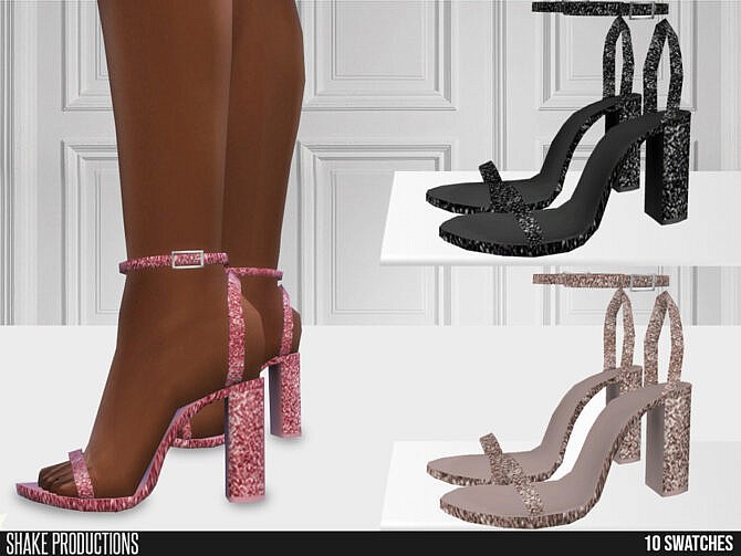 Sims 4 Glitter High Heels 662 by ShakeProductions at TSR