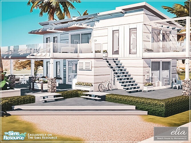 Sims 4 Elia Beach House by Moniamay72 at TSR