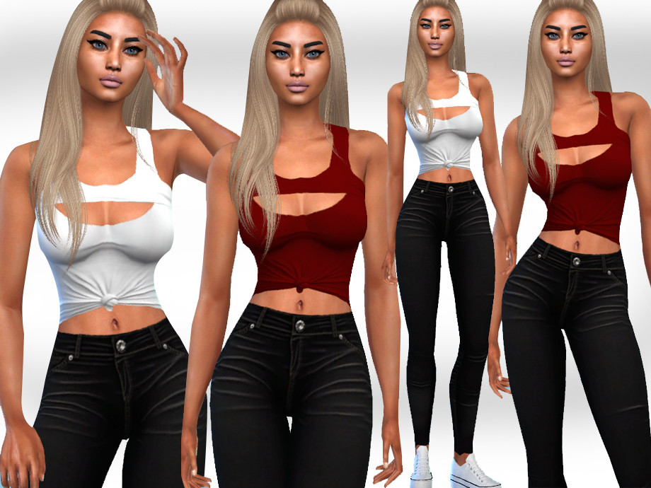 Casual Fit Outfits by Saliwa at TSR » Sims 4 Updates