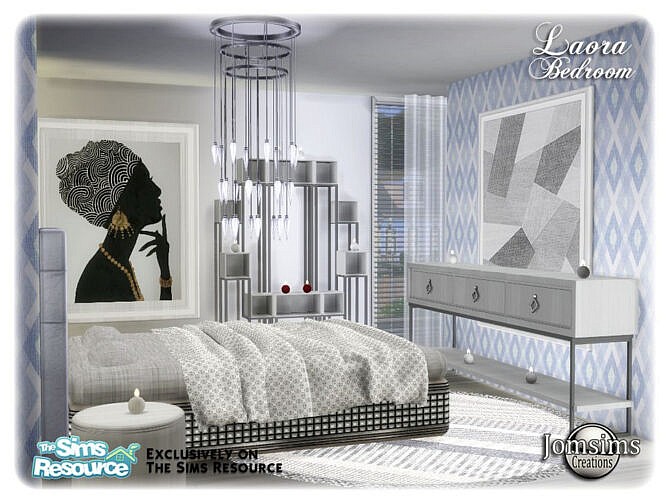 Sims 4 Laora bedroom by jomsims at TSR