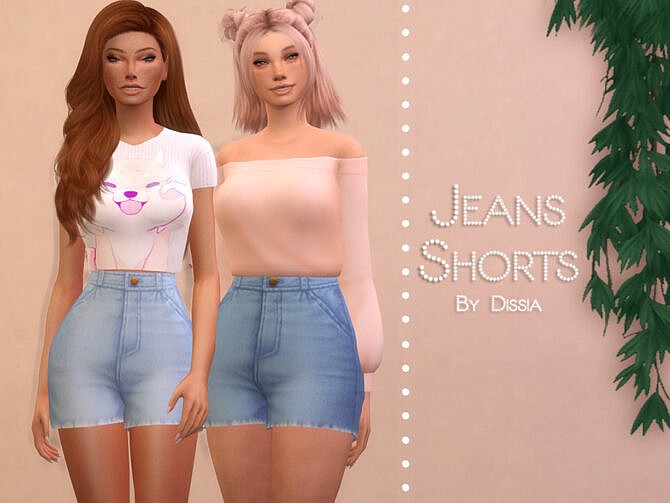 Sims 4 Jeans Shorts by Dissia at TSR