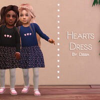 Hearts Dress Toddler By Dissia