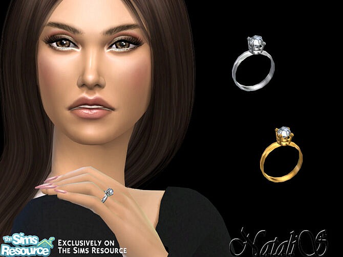 Sims 4 Classic gentle engagement ring by NataliS at TSR