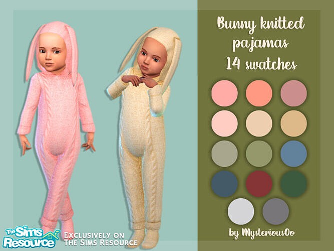 Bunny Knitted Pajamas By Mysteriousoo