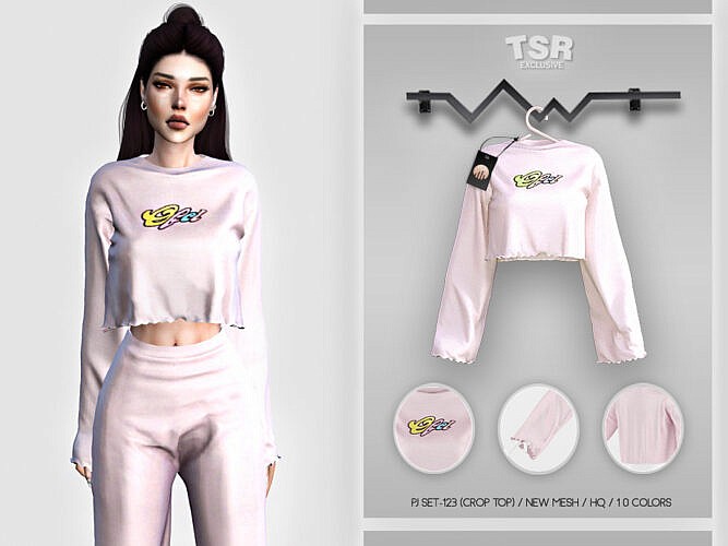 Pj Set-123 (crop Top) Bd455 By Busra-tr