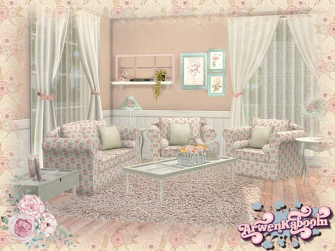 Sims 4 Abby Livingroom by ArwenKaboom at TSR