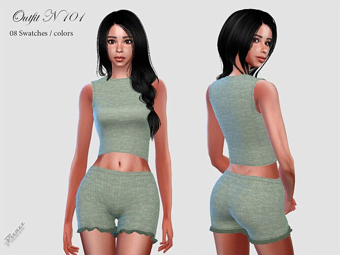 Sims 4 OUTFIT 101 by pizazz at TSR