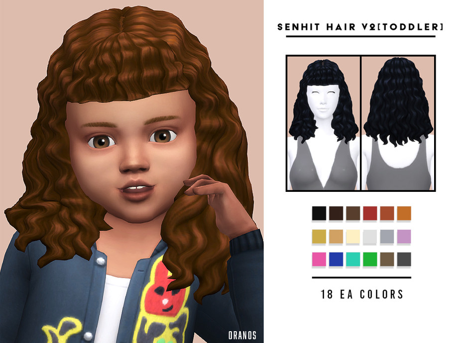 Senhit Hair V2 [Toddler] by OranosTR at TSR » Sims 4 Updates