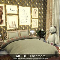 Art Deco Bedroom By Dasie2
