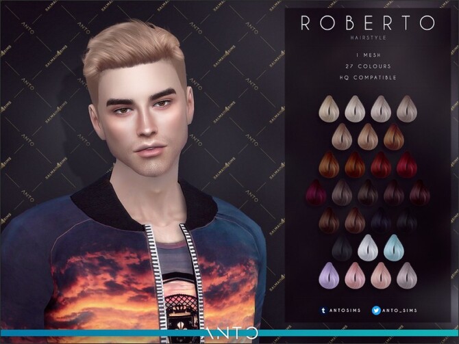 Roberto Short Male Hair By Anto At Tsr Sims 4 Updates