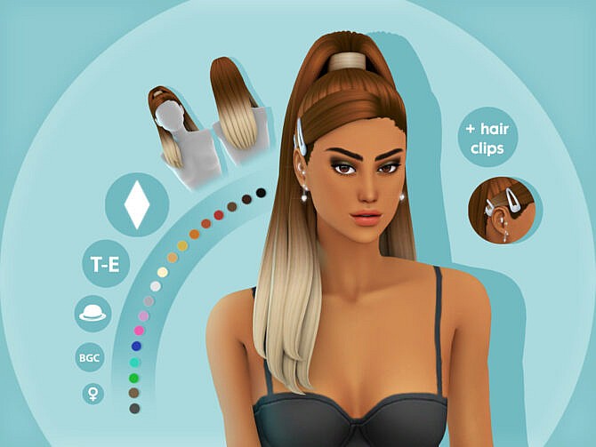 Sims 4 Kimmy Hairstyle by simcelebrity00 at TSR