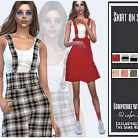 Skirt On Straps By Sims House