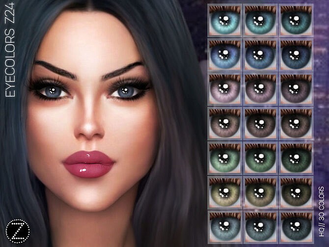 Sims 4 EYECOLORS Z24 by ZENX at TSR