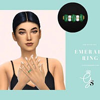 Emerald Engagement Ring By Glitterberryfly