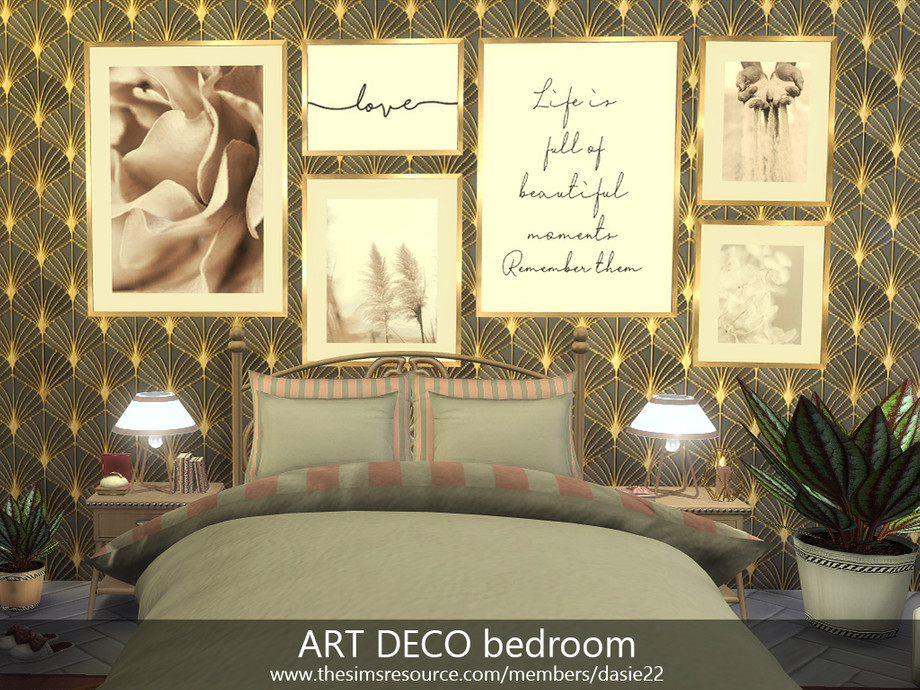 ART DECO bedroom by dasie2 at TSR » Sims 4 Updates