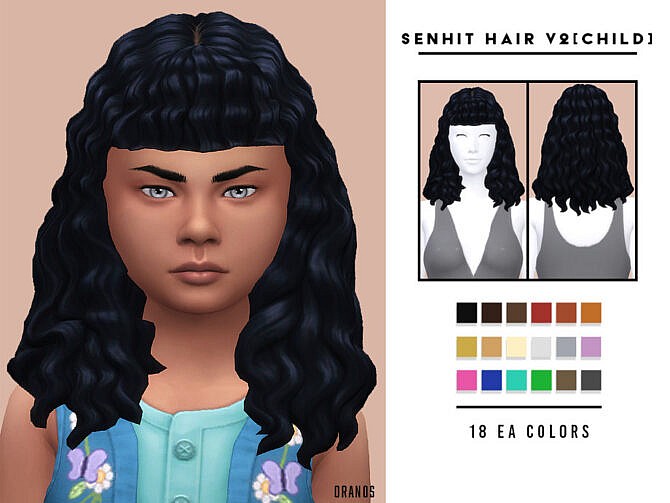 Senhit Hair V2 Child By Oranostr At Tsr Sims 4 Updates