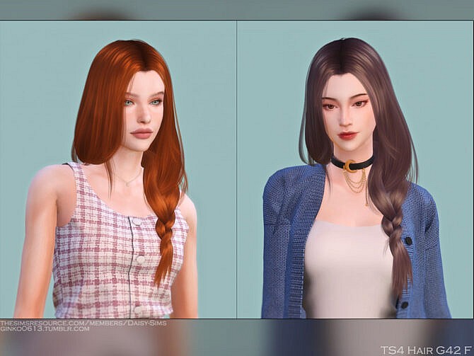 Sims 4 Female Hair G42 by DaisySims at TSR