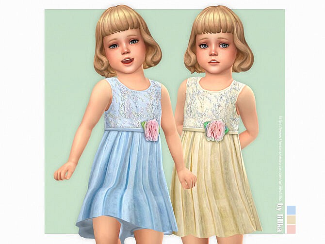 Sims 4 Mila Dress by lillka at TSR