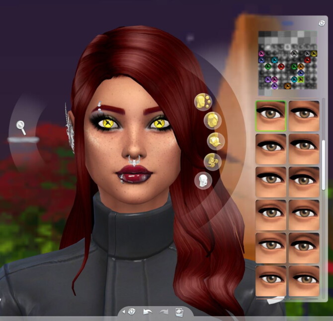 Sims 4 X Shaped Pupils, Black or White Sclera by Serpentia at TSR