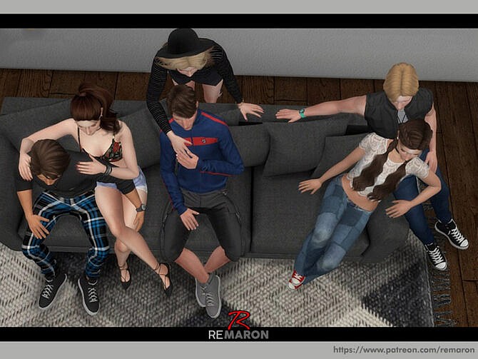 Sims 4 Group Pose November Offer Part 02 by remaron at TSR