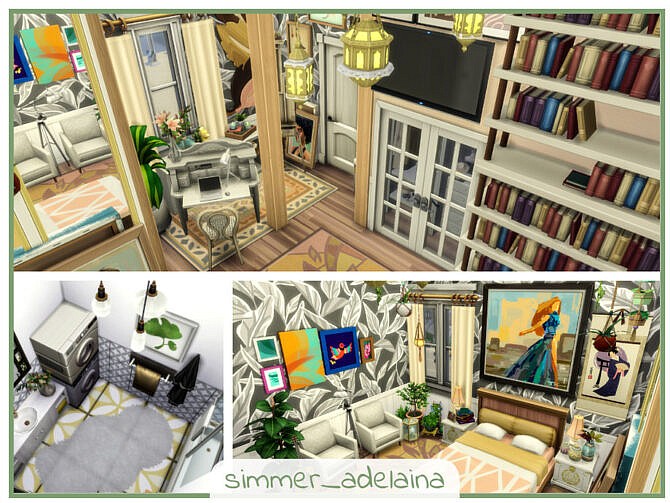 Sims 4 Painters Apartment by simmer adelaina at TSR