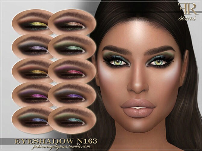 Sims 4 FRS Eyeshadow N163 by FashionRoyaltySims at TSR