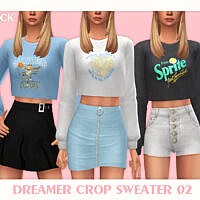 Dreamer Crop Sweater 02 By Black Lily