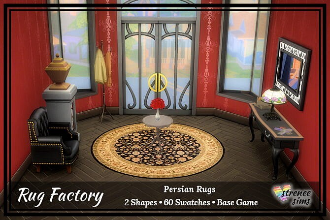 Sims 4 Rug Factory: Persian Rugs at Strenee Sims