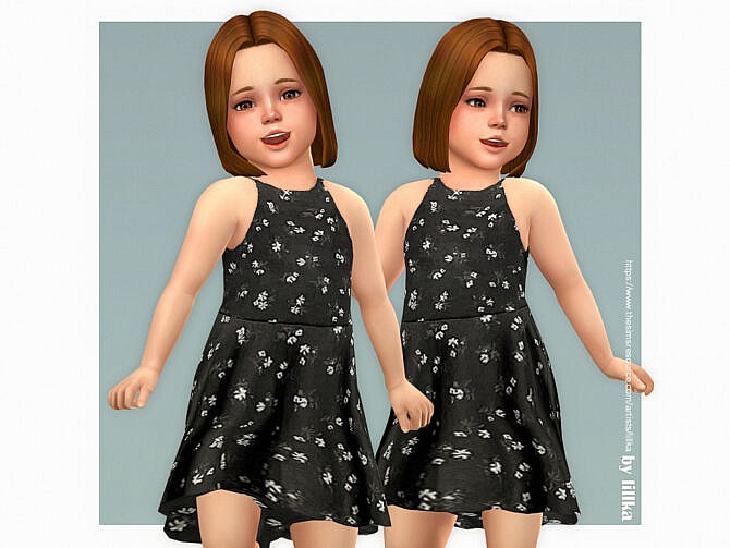 Sims 4 Elly Dress by lillka at TSR