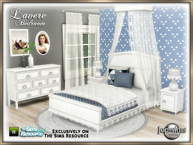 Sims 4 Lavere bedroom by jomsims at TSR