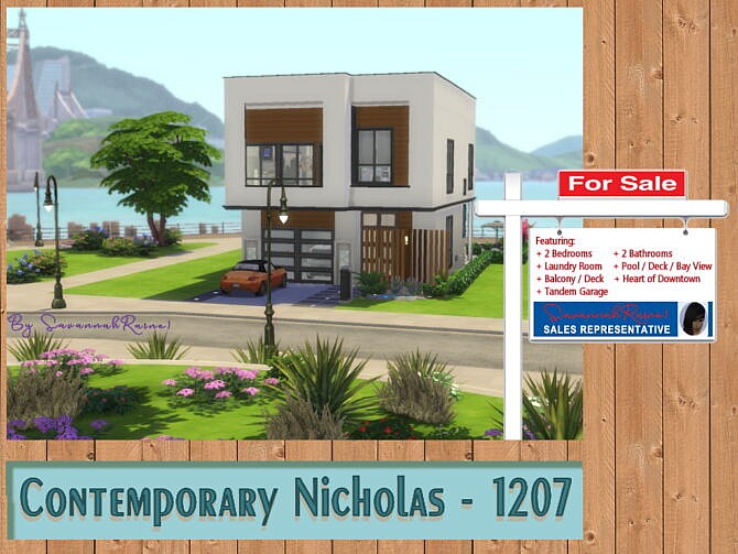 Sims 4 Contemporary Nicholas 1207 Home by SavannahRaine at Mod The Sims 4