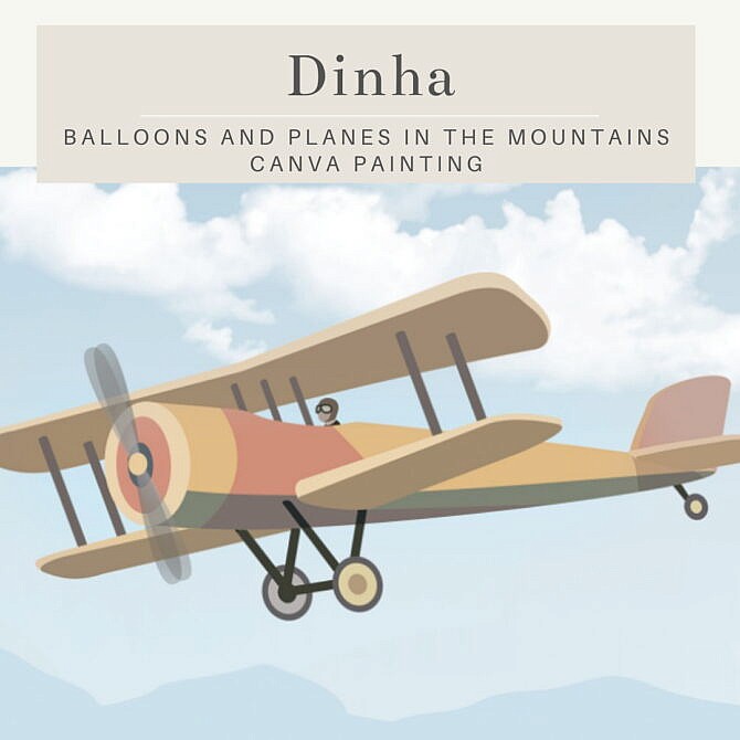 Sims 4 Balloons & Planes in the Mountains at Dinha Gamer