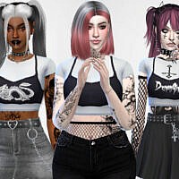 2 Layer Crop Tops By Maruchanbe