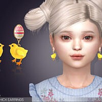 Easter Chicks Earrings For Kids By Feyona