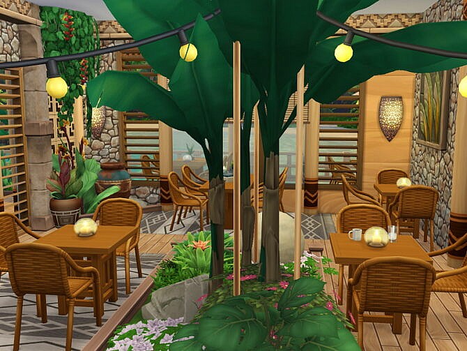 Sims 4 Jungle Restaurant by Flubs79 at TSR