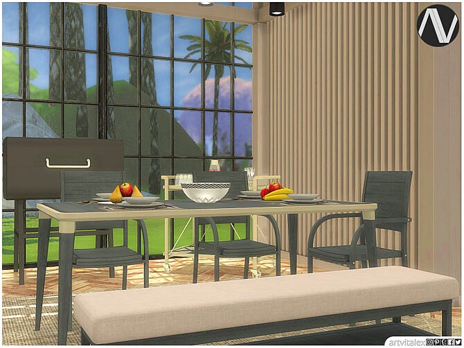 Sims 4 Phoenix Outdoor Dining by ArtVitalex at TSR