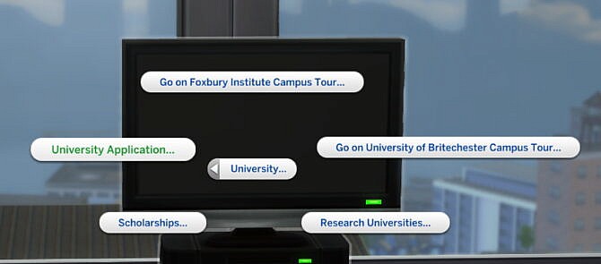 Sims 4 University Application Overhaul by adeepindigo at Mod The Sims 4
