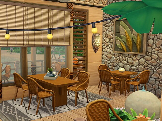 Sims 4 Jungle Restaurant by Flubs79 at TSR