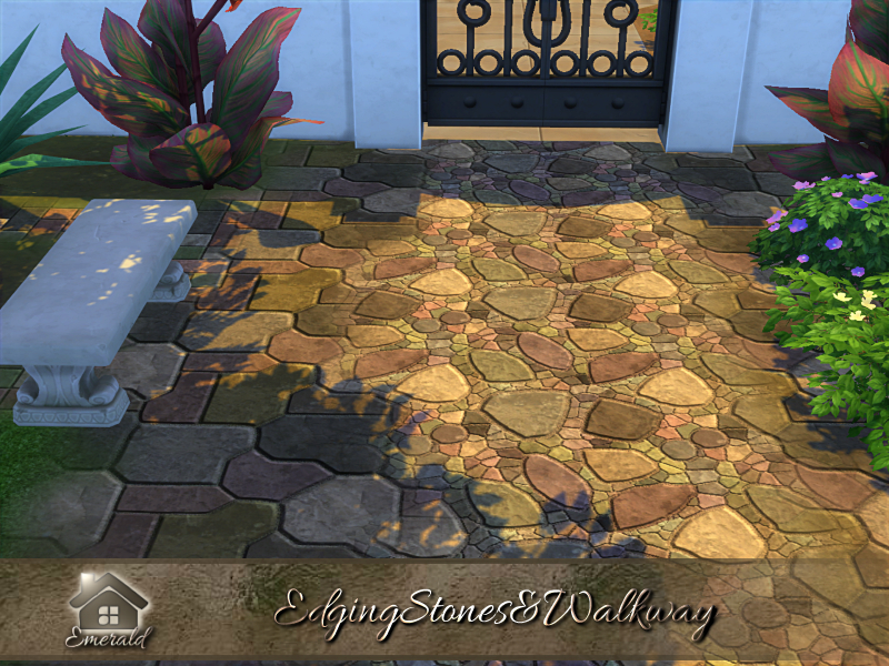 Edging Stones & Walkway by emerald at TSR » Sims 4 Updates