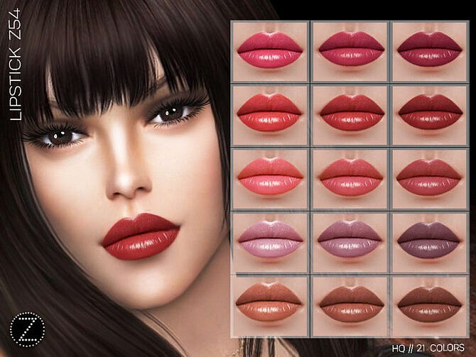 Sims 4 LIPSTICK Z54 by ZENX at TSR