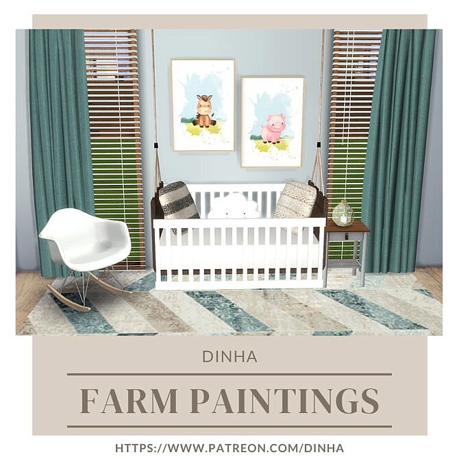 Sims 4 Farm Paintings at Dinha Gamer