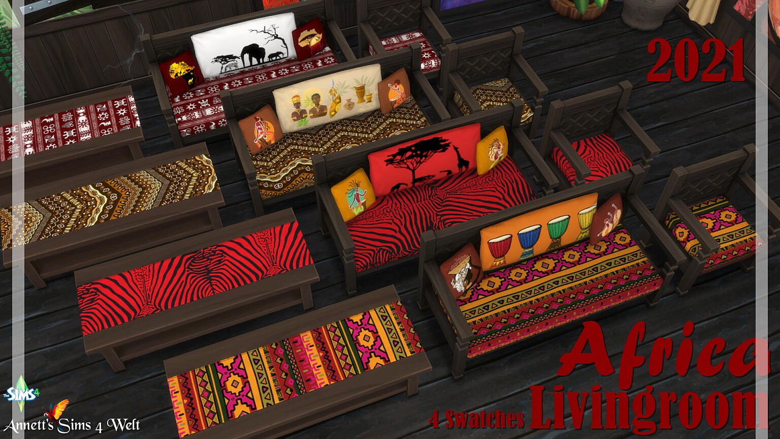 Africa Livingroom 2021 At Annetts Sims 4 Welt Sims 4 Updates