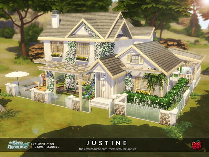 Sims 4 Justine home by melapples at TSR