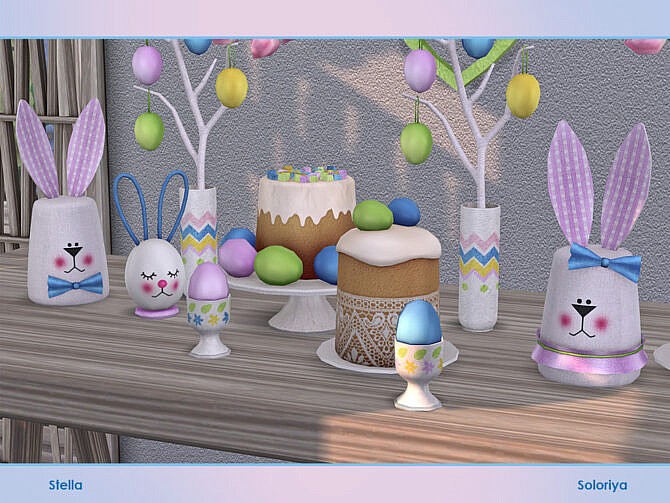 Sims 4 Stella Easter set by soloriya at TSR