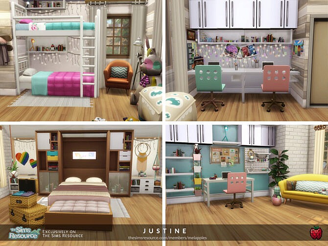 Sims 4 Justine home by melapples at TSR