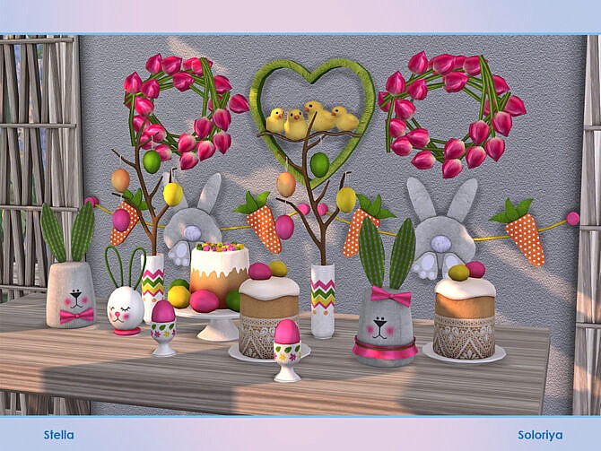 Sims 4 Stella Easter set by soloriya at TSR