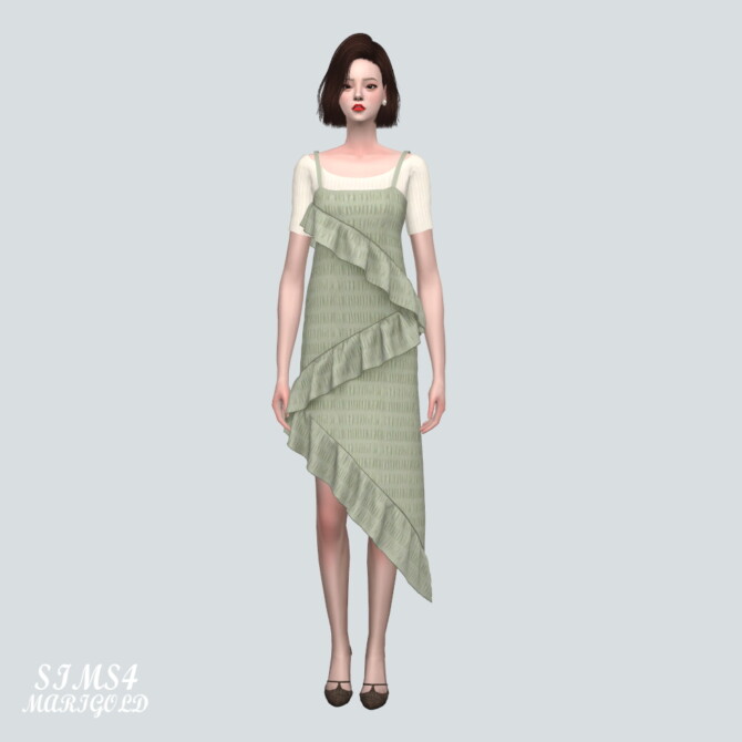 Sims 4 Bustier Dress With T shirts at Marigold