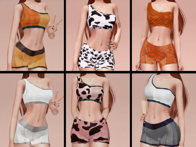 Sims 4 Sport Set (Pants and Top) by couquett at TSR